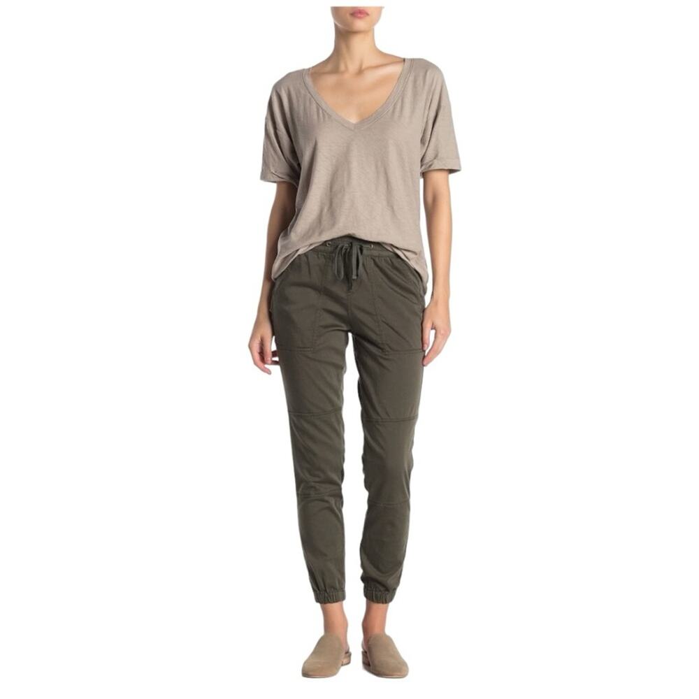 NEW Supplies by Union Bay Demery Cotton Sateen Drawstring Joggers Fatigue M NWT